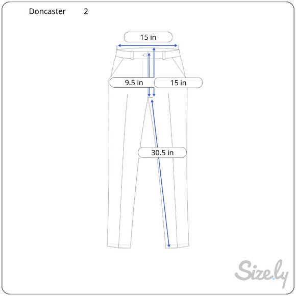 Doncaster Aqua Print Slacks Women's Size 4 - Picture 6 of 6